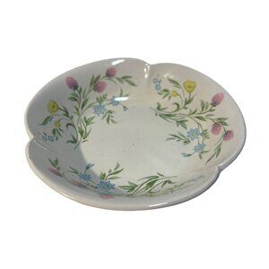 St Michael Country Flowers Dish Soap Catch All Vintage Marks and Spencer England